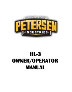 HL3 OWNER-OPERATOR MANUAL