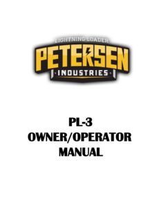 PL3 OWNER-OPERATOR MANUAL